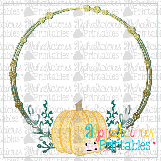 Fall Harvest Pumpkin Frame