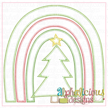 Festive Christmas Rainbow-Blanket