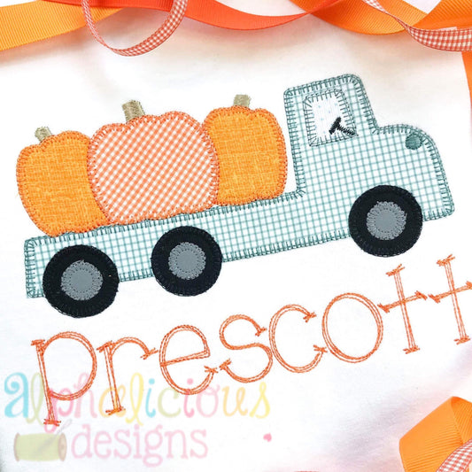 Flatbed Fall Pumpkin Truck-Blanket