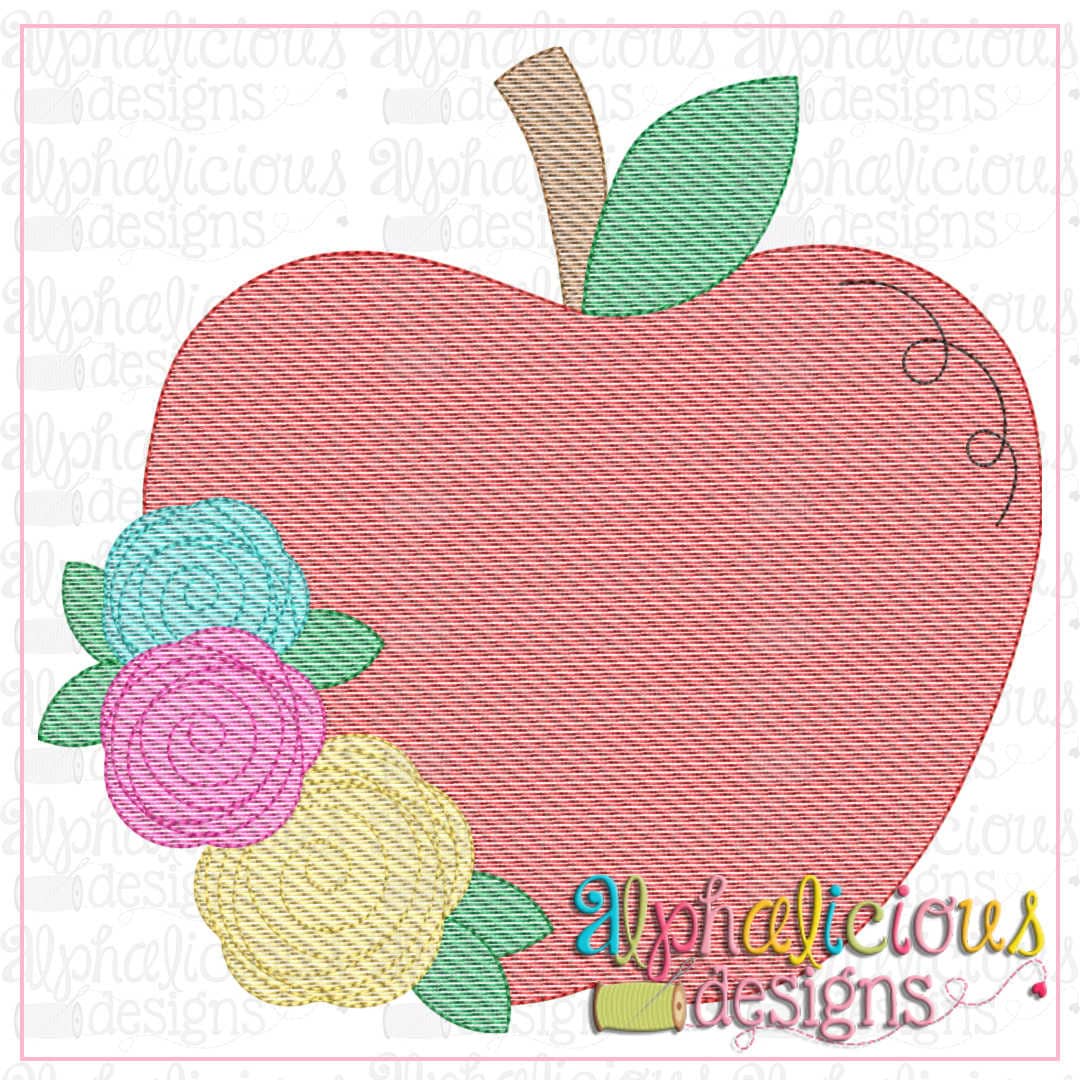 Floral Apple-Sketch