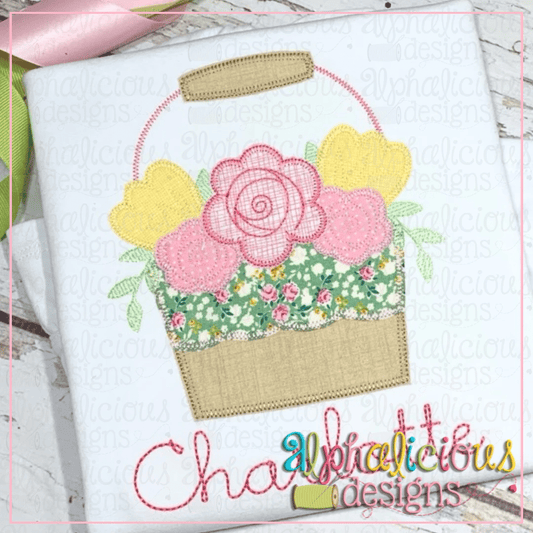 Floral Bucket-Blanket