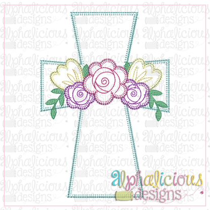 Floral Cross-Blanket