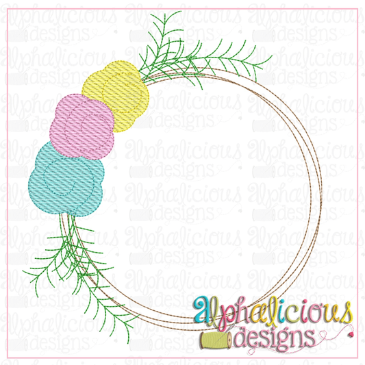 Floral Farmhouse Wreath-Sketch