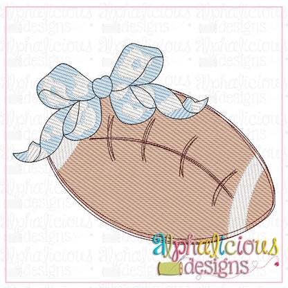 Football with Leopard Bow-Sketch