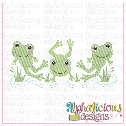 Frogs-Three In A Row-Sketch
