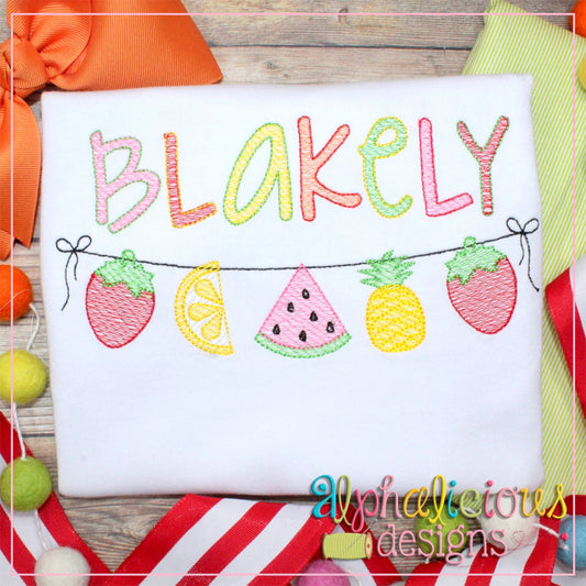 Fruity Tooty Bunting-Sketch