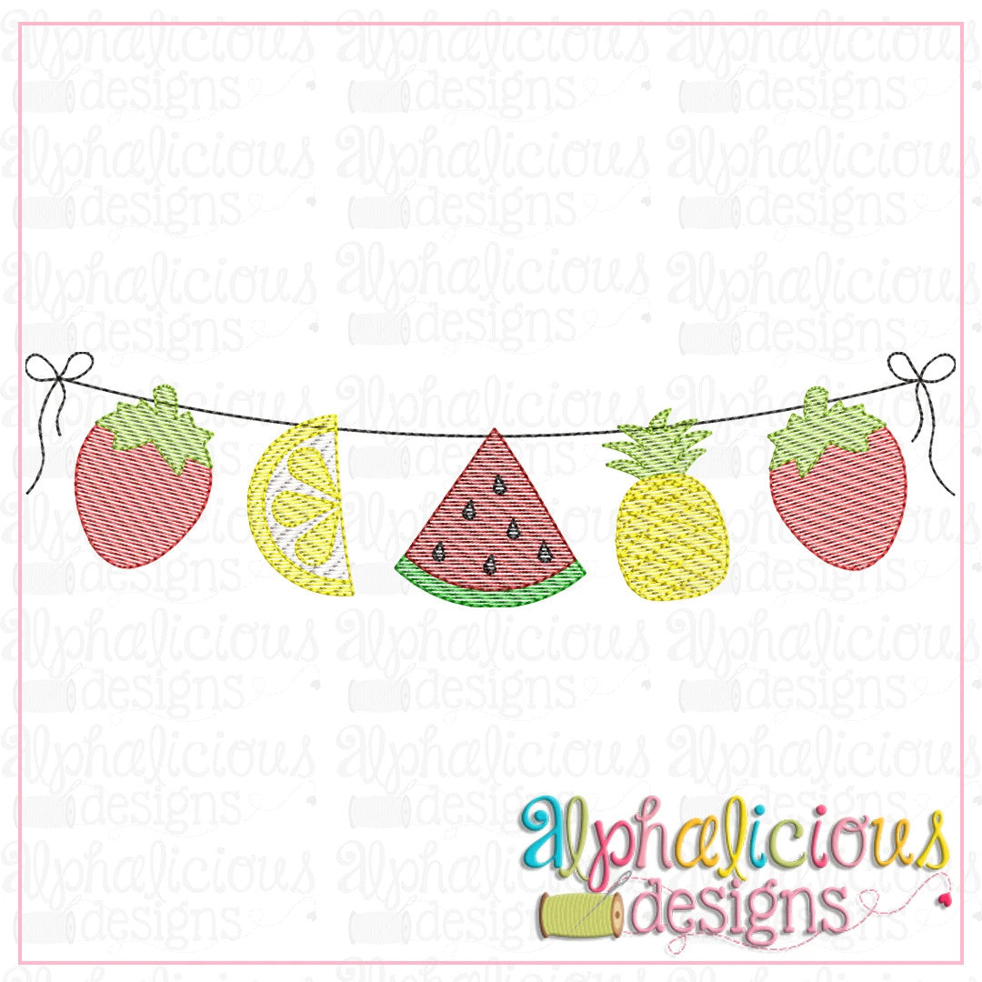 Fruity Tooty Bunting-Sketch