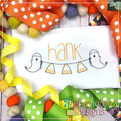 Ghost Bunting-Candy Corn-Sketch