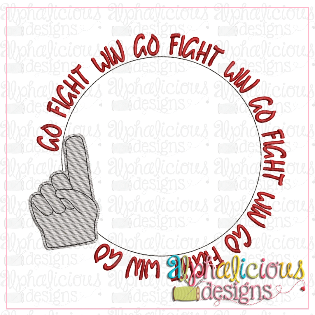 Go Fight Win-Frame – Alphalicious Designs