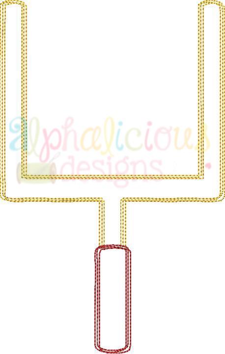 Goal Post Lettering Goal Post- Scribble – Alphalicious Designs