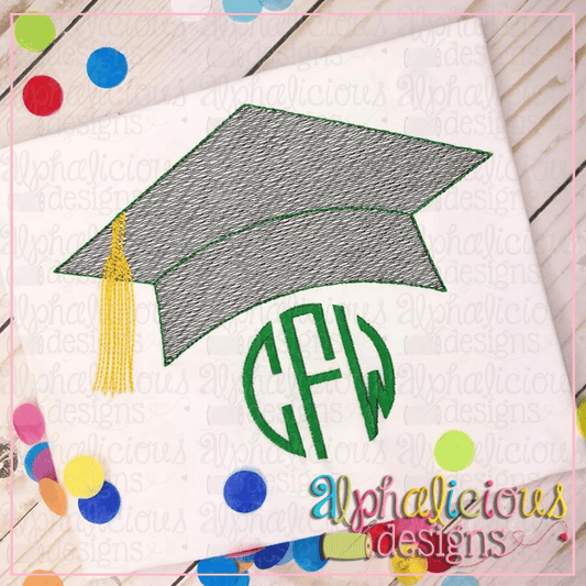 Graduation Hat with Tassel-Sketch