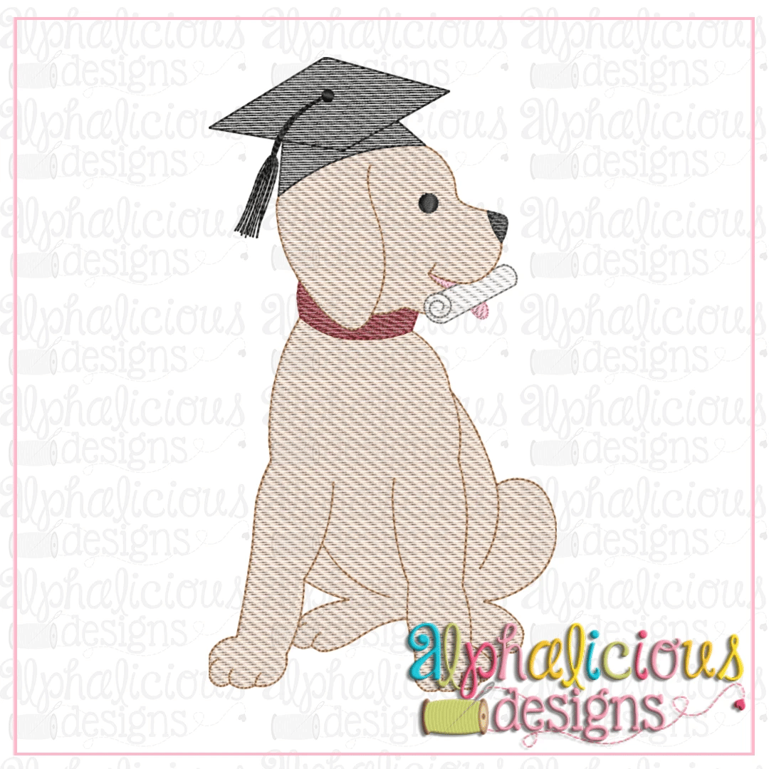 Graduation Pup-Sketch