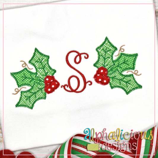 Holly-Scribble Applique