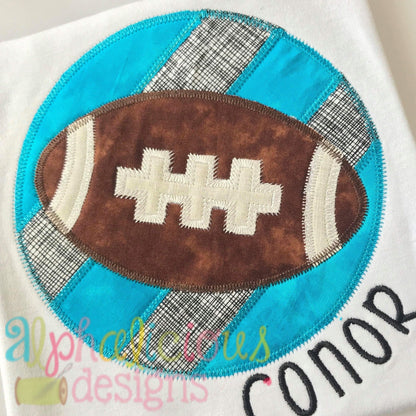 Patchwork Frame With Football-ZigZag