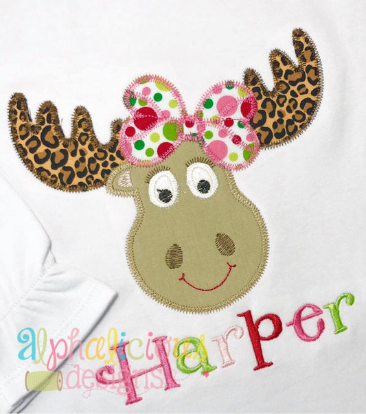 Mrs. Moose-ZigZag- Applique