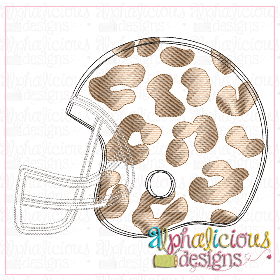 Leopard Hal Leopard Helmet-Sketch – Alphalicious Designs