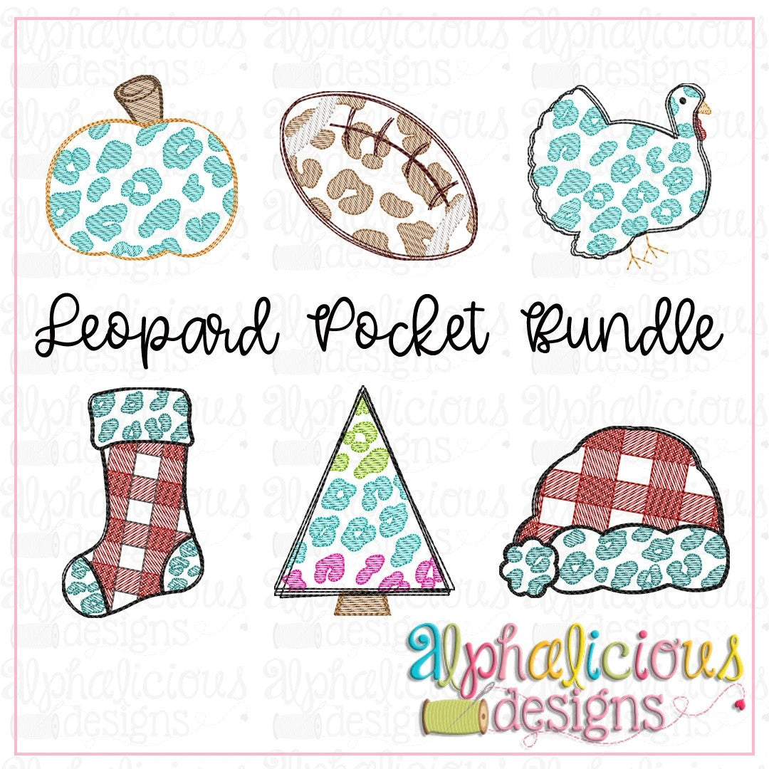 Leopard Pocket Designs BUNDLE-Sketch