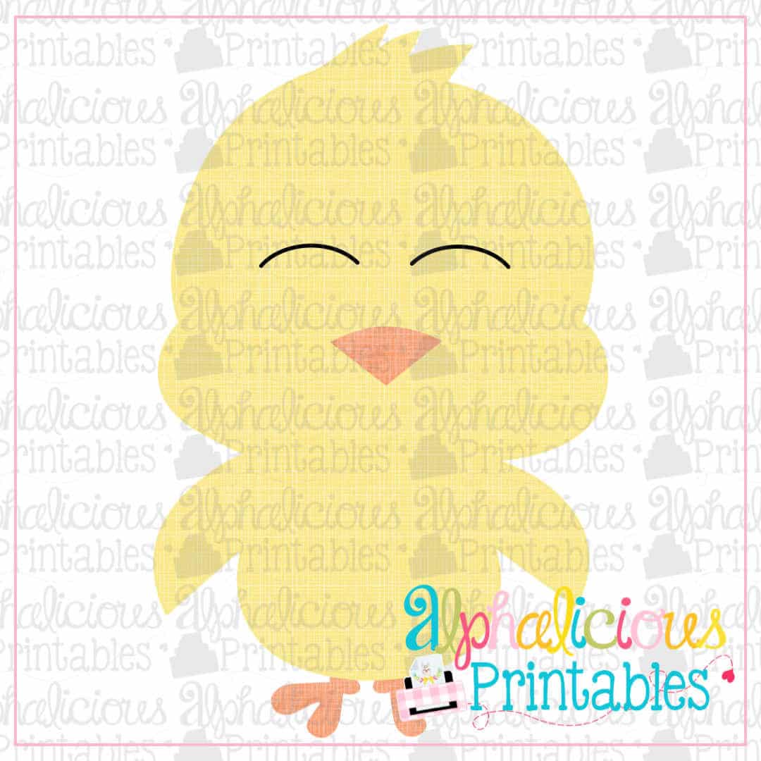 Little Chick-Cross Hatch-Printable