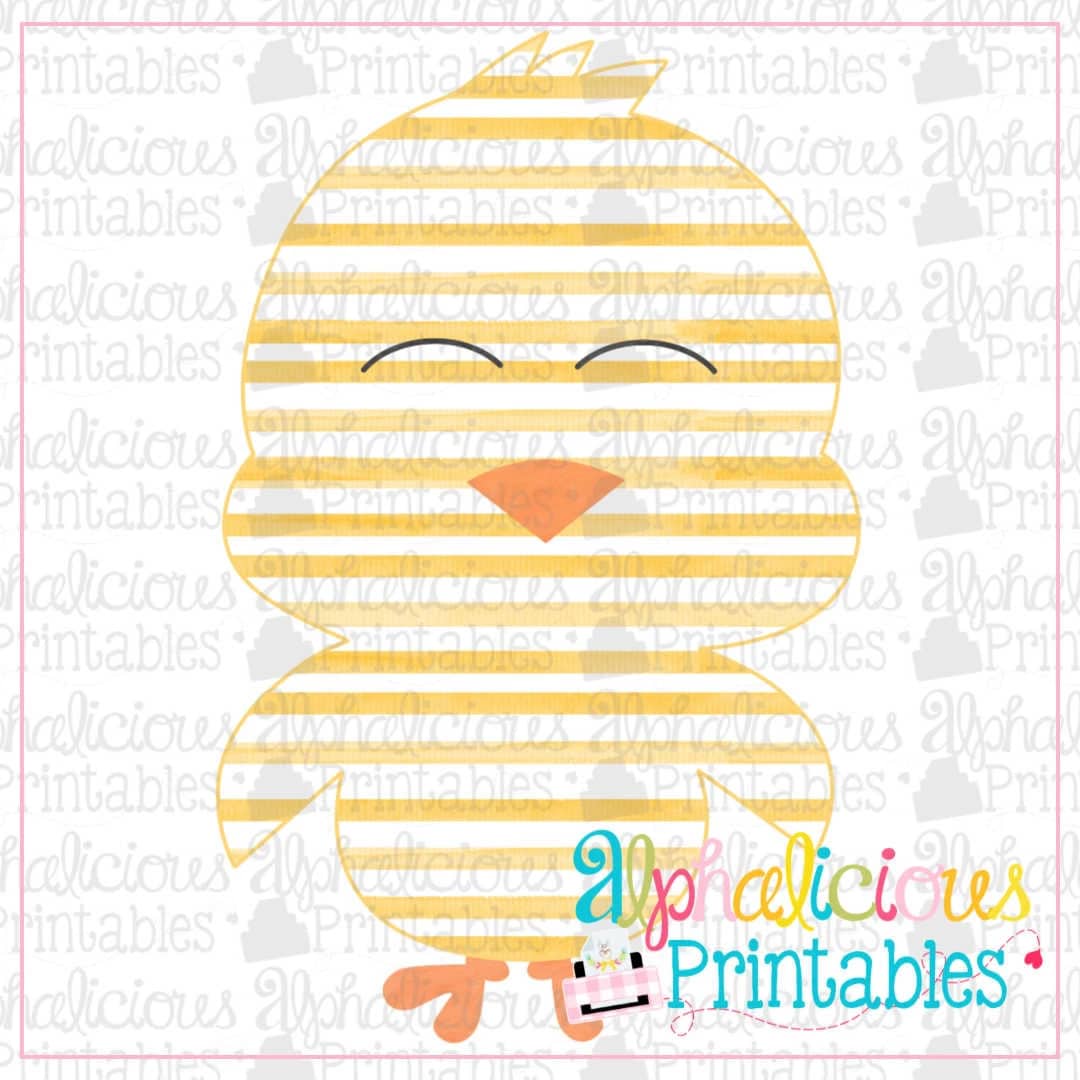 Little Chick-Stripe-Printable