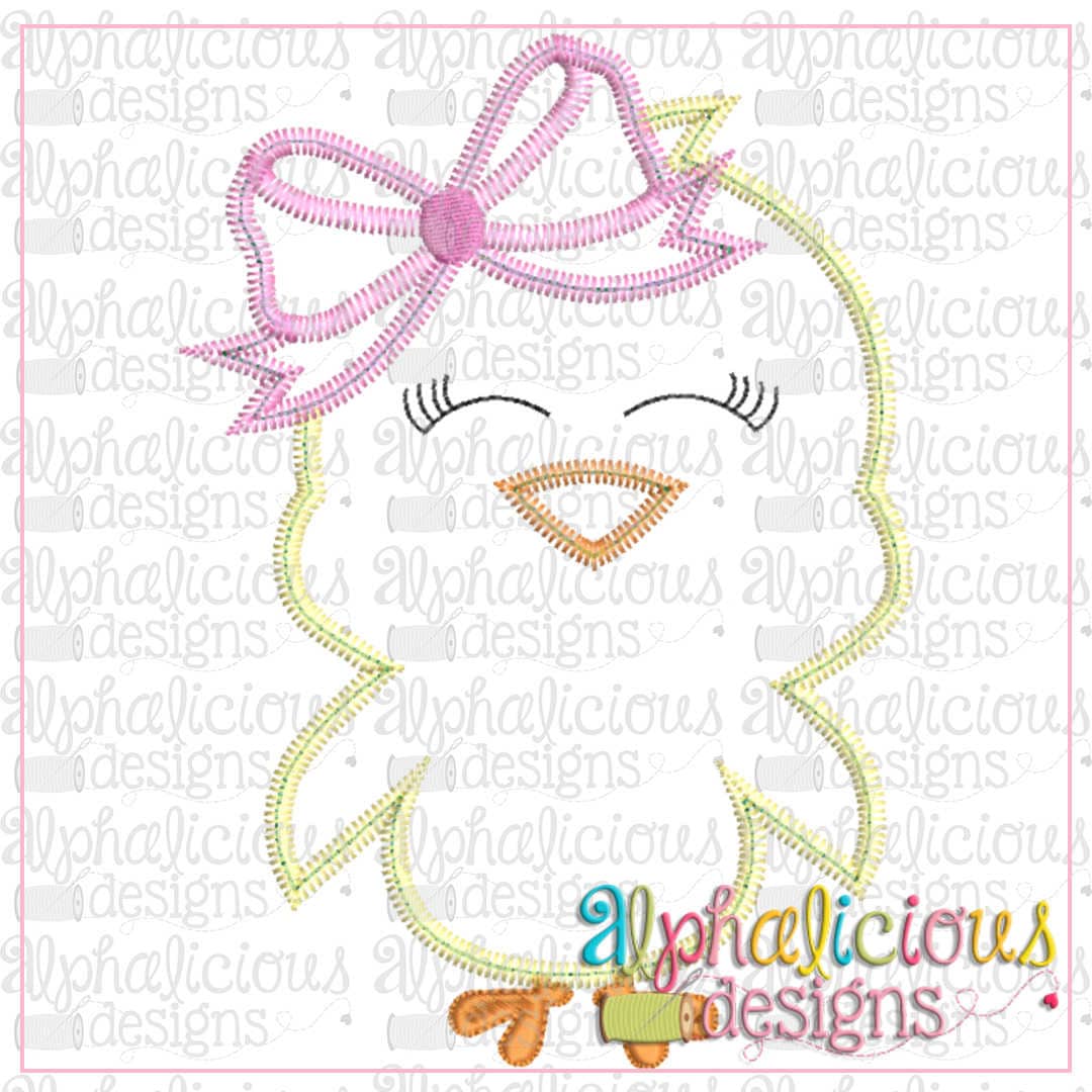 Little Chick with Bow-Zig Zag