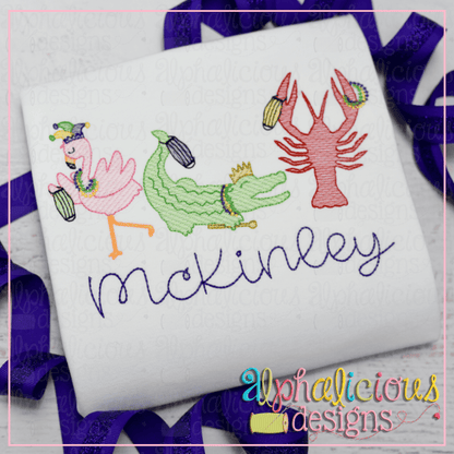 Mardi Gras Party Animals- Masked- Sketch