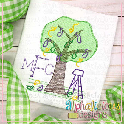 Mardi Gras Tree-Sketch
