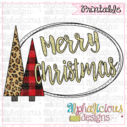 Merry Christmas-Buffalo-Printable