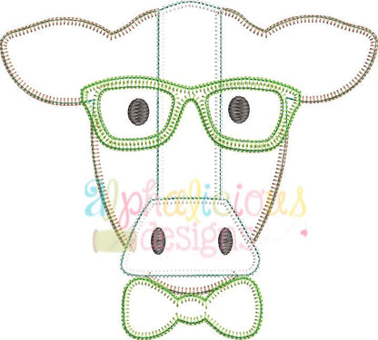 Mr. Cow With Glasses- Blanket