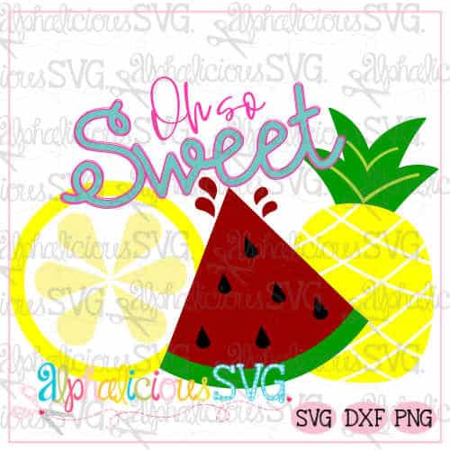 Oh So Sweet Fruit Trio- SVG