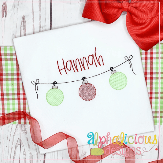 Ornament Bunting - Sketch