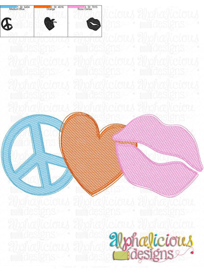 Peace Love Lips- Sketch