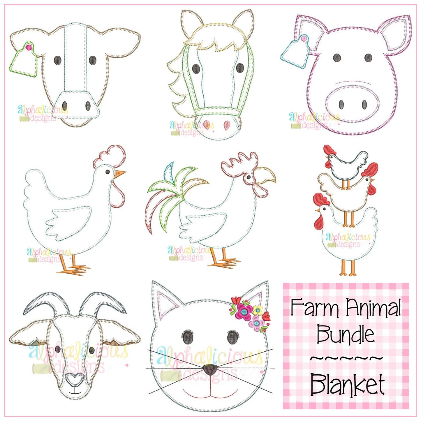 Farm Animal Bundle-Blanket