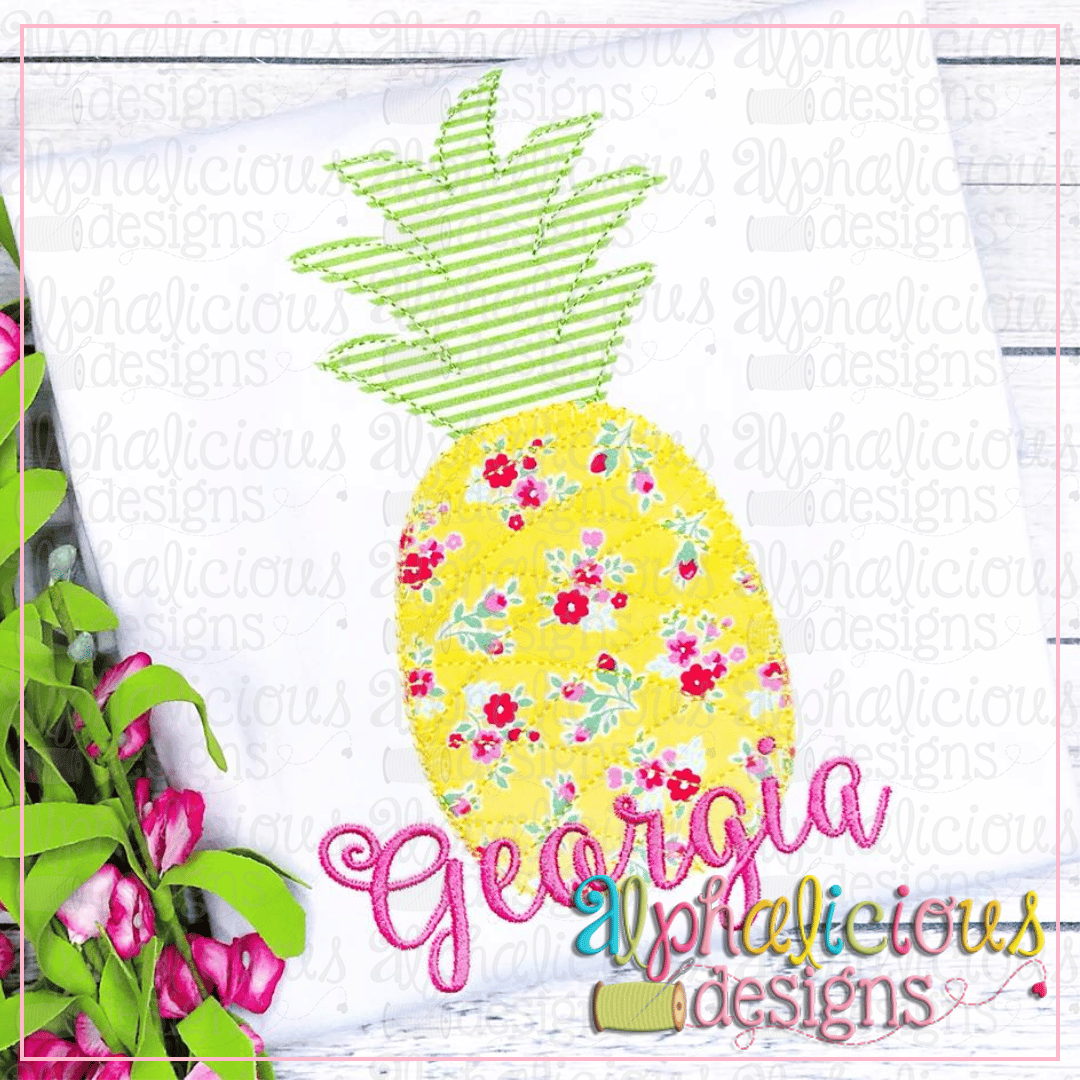 Pineapple Applique Design-Blanket