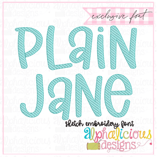 Plain Jane Font - Sketch