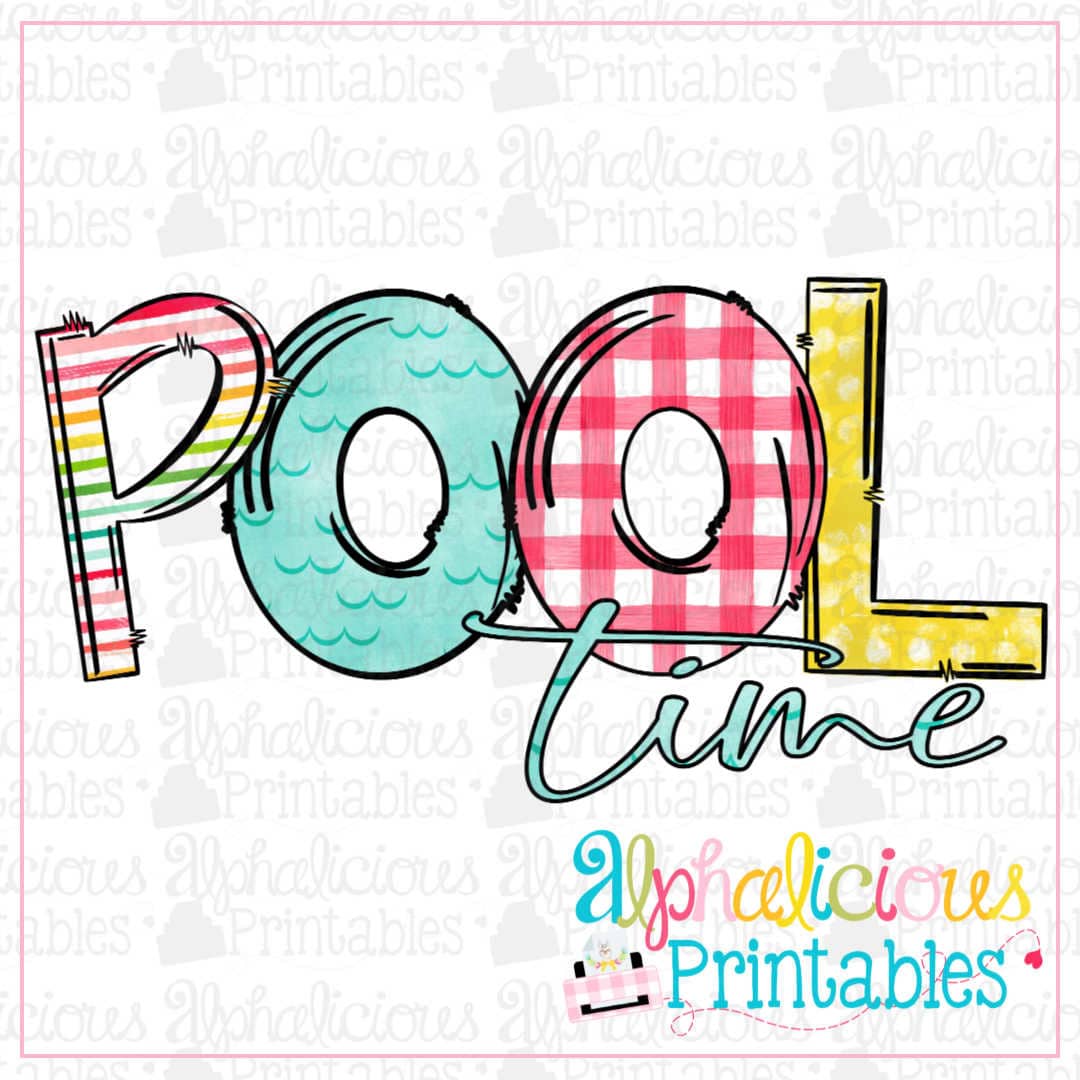 Pool Time-Printable โ Alphalicious Designs
