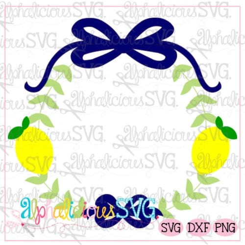 Preppy Girl Frame-Lemons-SVG