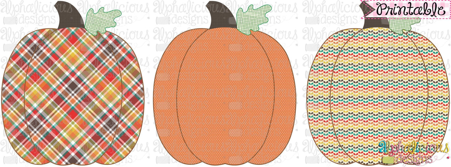 Pumpkin Trio-Printable