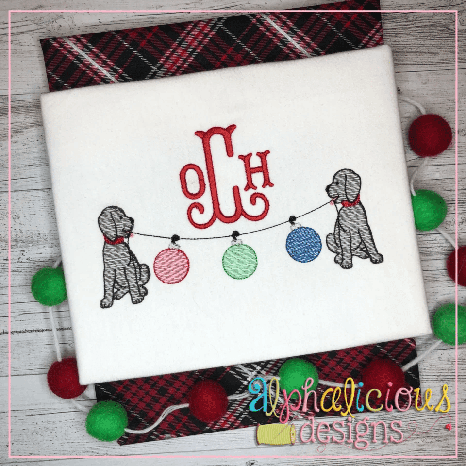 Pup Bunting - Ornaments - Sketch
