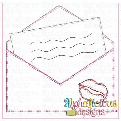 Sealed with a Kiss Envelope- Blanket