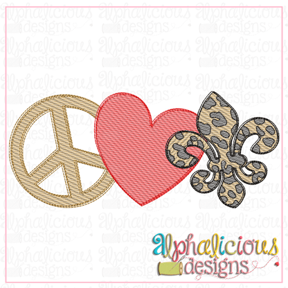 Peace Love & Mardi Gras- Sketch
