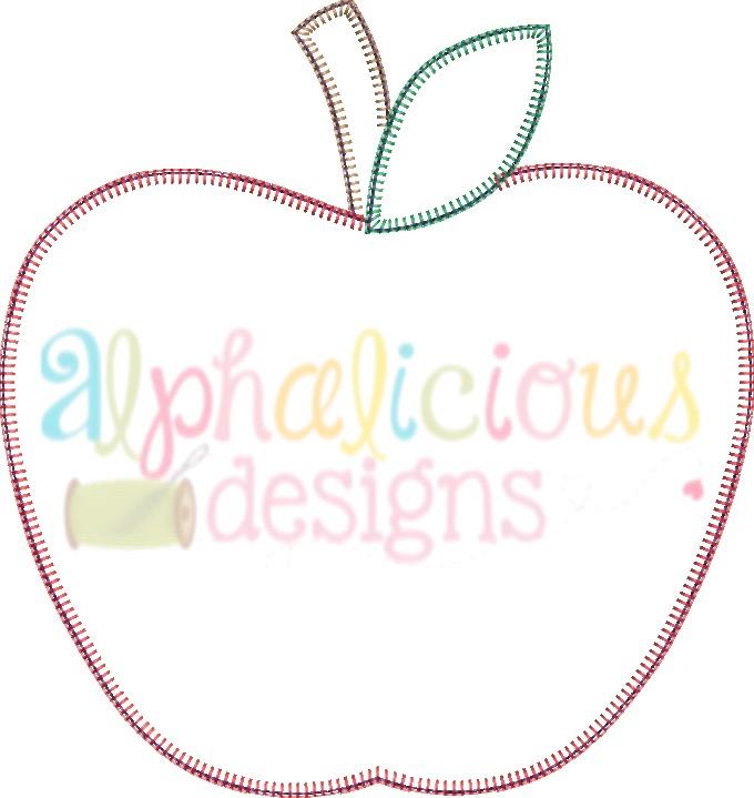 Simple Applique Apple- Blanket