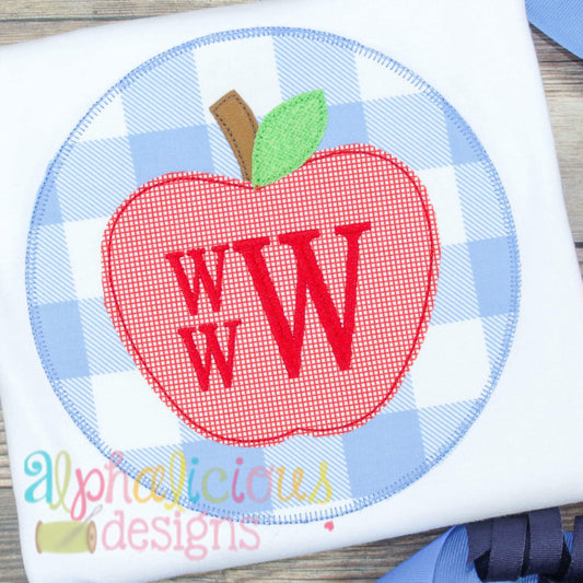 Simple Applique Apple- Triple Bean