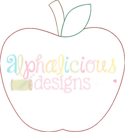 Simple Applique Apple- Triple Bean