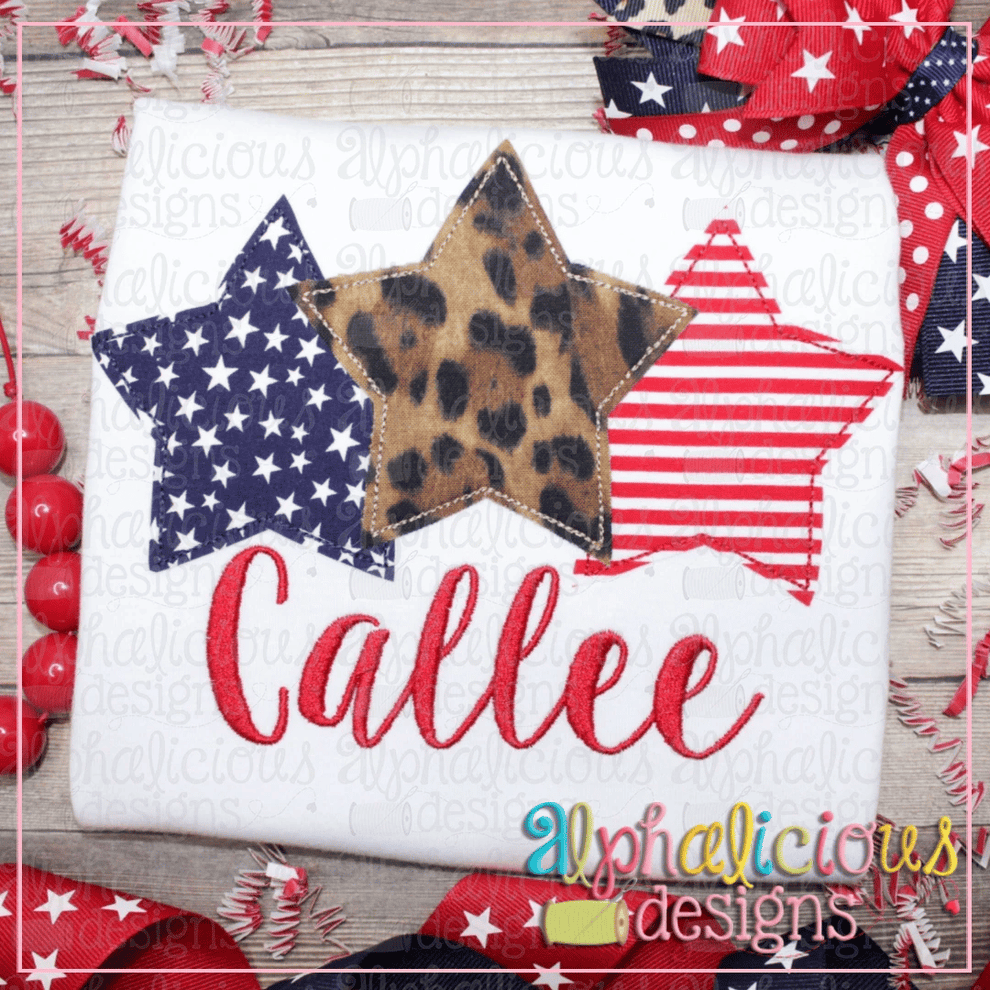 Stars-Triple Bean – Alphalicious Designs