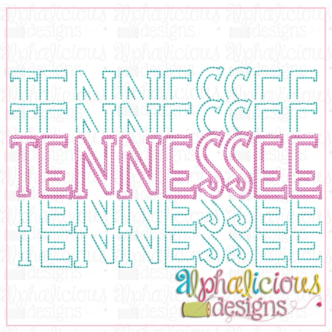 Tennessee Stacked-Scribble
