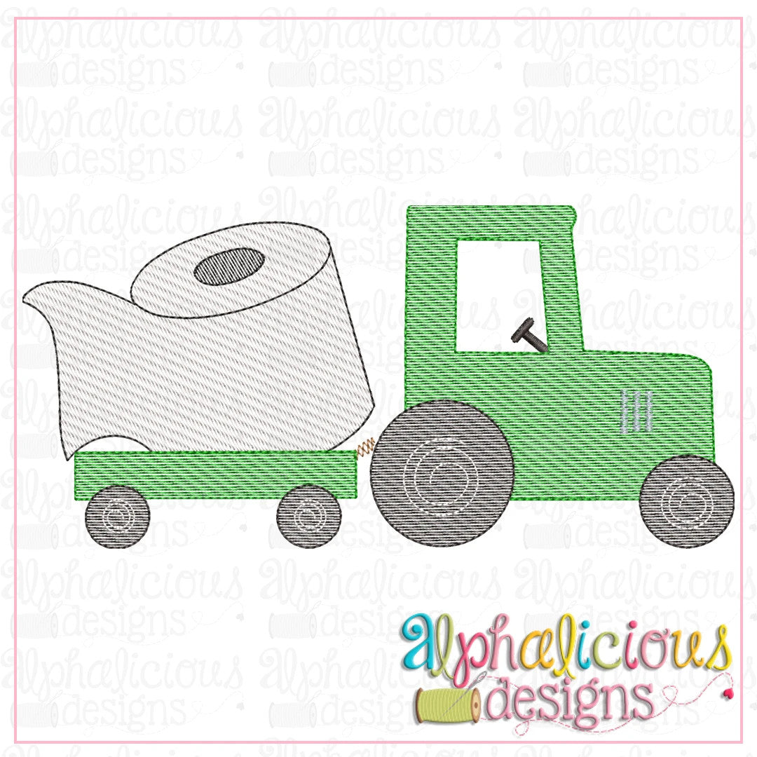 Toilet Paper Tractor-Sketch