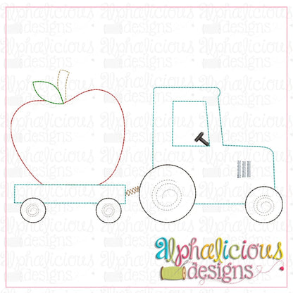 Tractor with Apple-Triple Bean