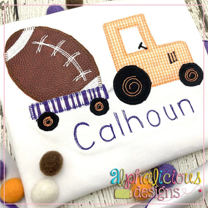 Tractor with Football-Blanket