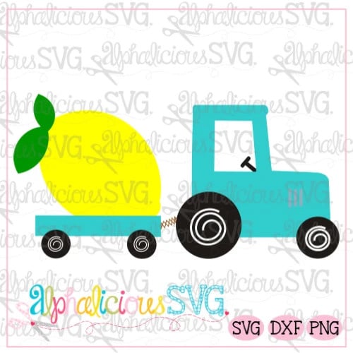 Tractor with Lemon-SVG