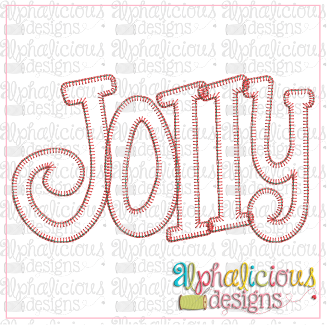 Jolly Applique Word-Blanket